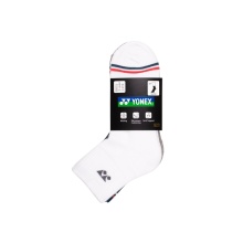 Yonex Sportsocken Quarter 2024 weiss/grau/blau Herren - 3 Paar